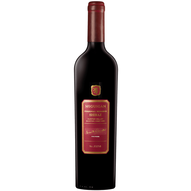750ml wine bottle 2019 McGuigan Personal Reserve Bainton Vineyard Shiraz image number null